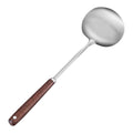 2-in-1 cooking spoon in stainless steel