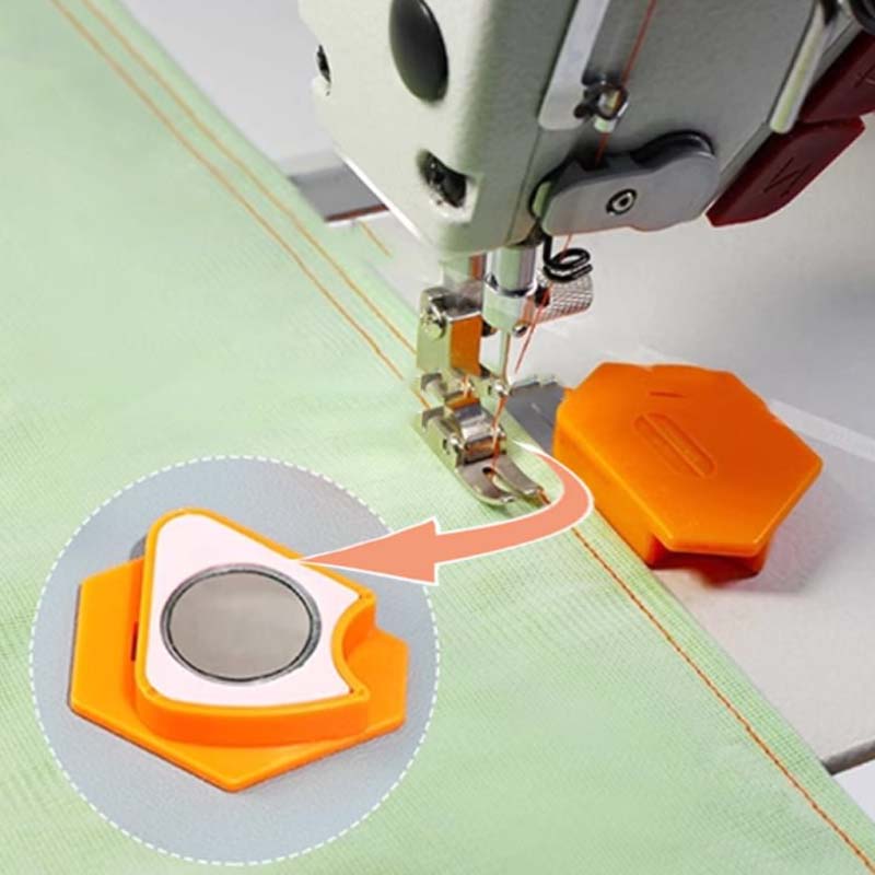 Multifunctional polygonal strong magnetic ruler for sewing machine