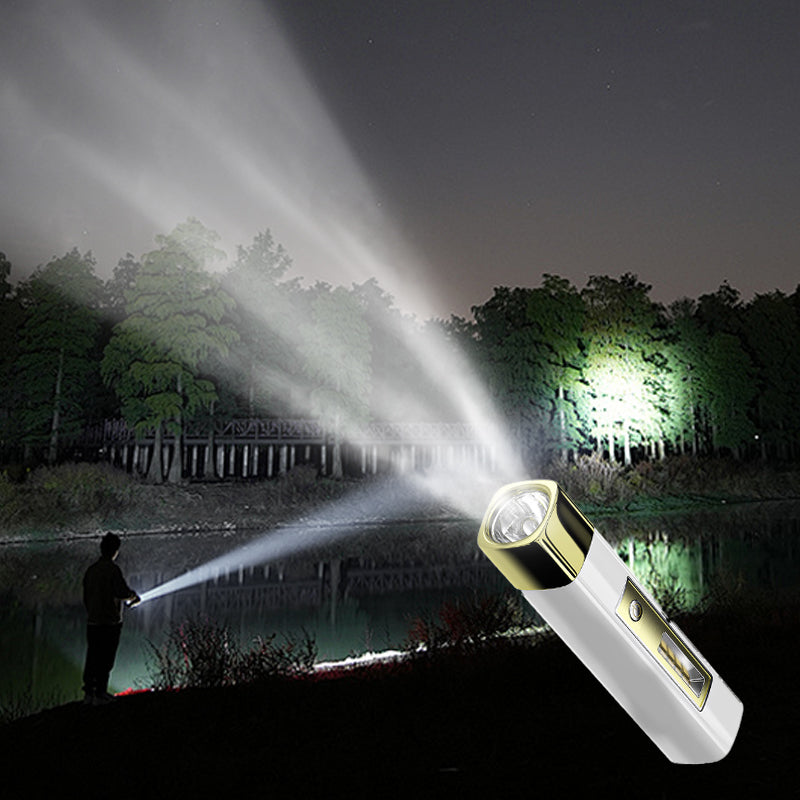 Mini 2-in-1 flashlight with high brightness and power bank