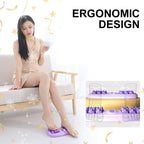 Portable double foot massage roller