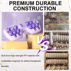 Portable double foot massage roller