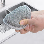 Double-sided round sponge scrubbers for the kitchen