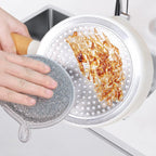 Double-sided round sponge scrubbers for the kitchen