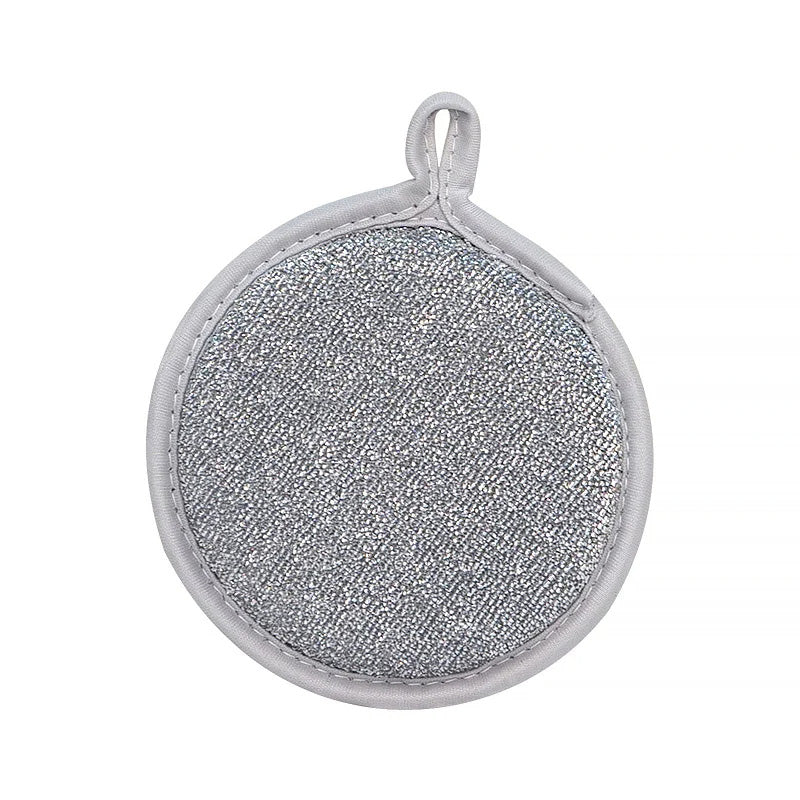 Double-sided round sponge scrubbers for the kitchen
