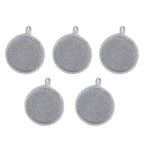 Double-sided round sponge scrubbers for the kitchen