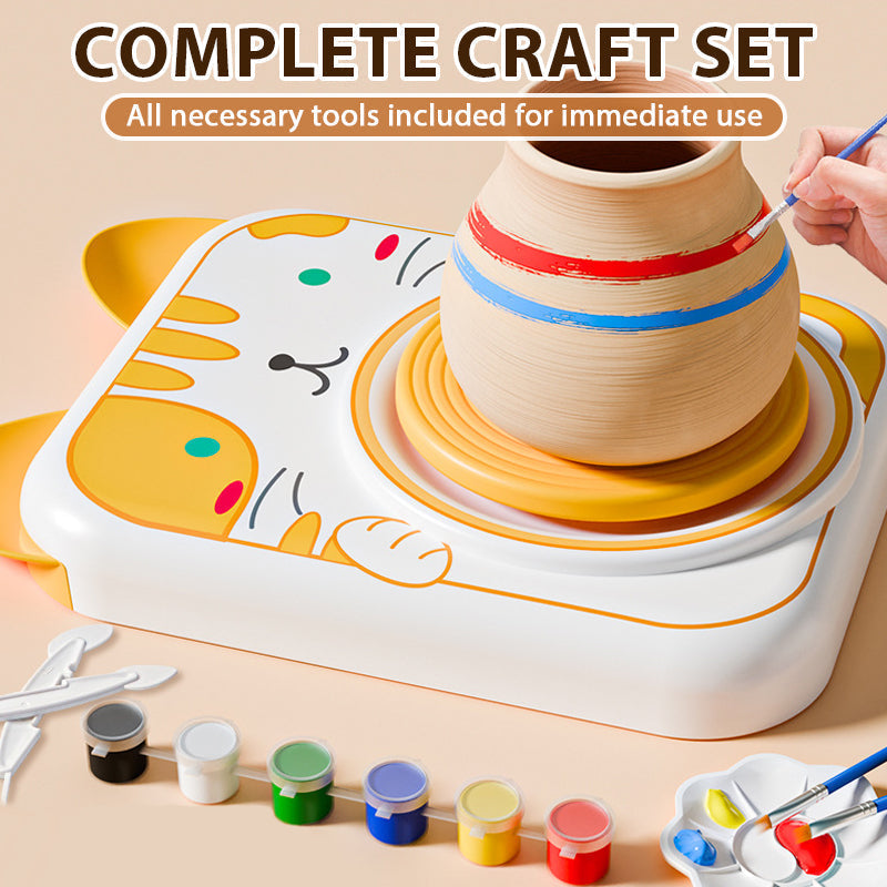 Sweet ceramic wheel set for kids