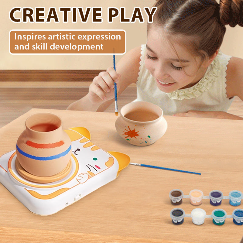 Sweet ceramic wheel set for kids