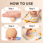 Sweet ceramic wheel set for kids