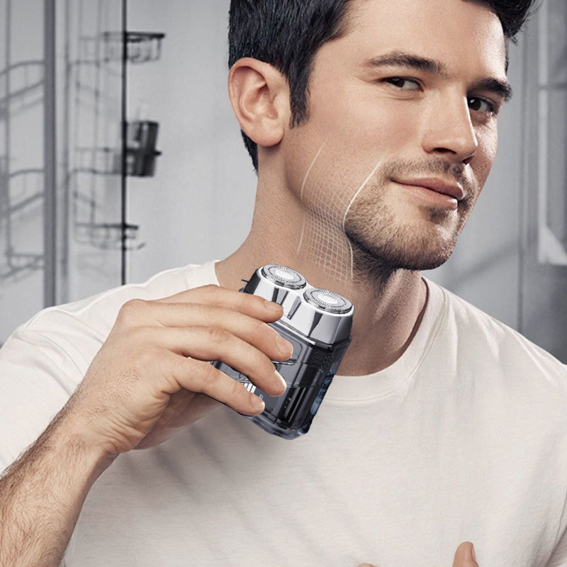 Transparent mini electric shaver – IPX7 waterproof