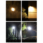 Outdoor solar lamp with motion sensor