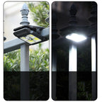 Outdoor solar lamp with motion sensor
