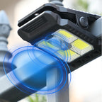 Outdoor solar lamp with motion sensor