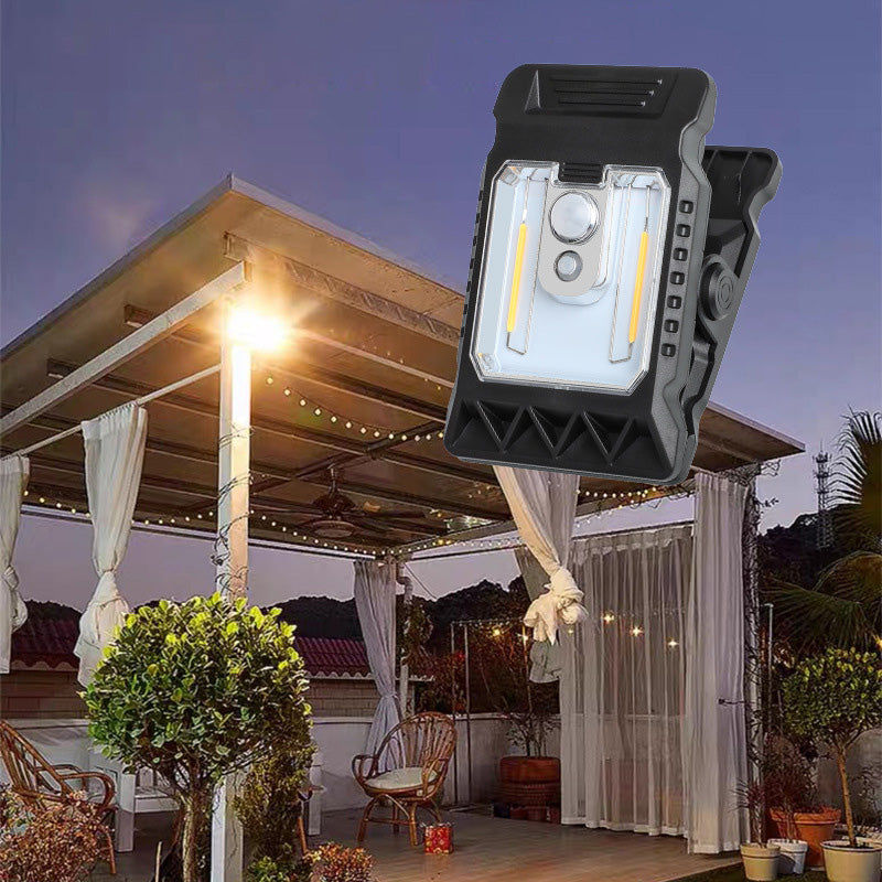 Outdoor solar lamp with motion sensor