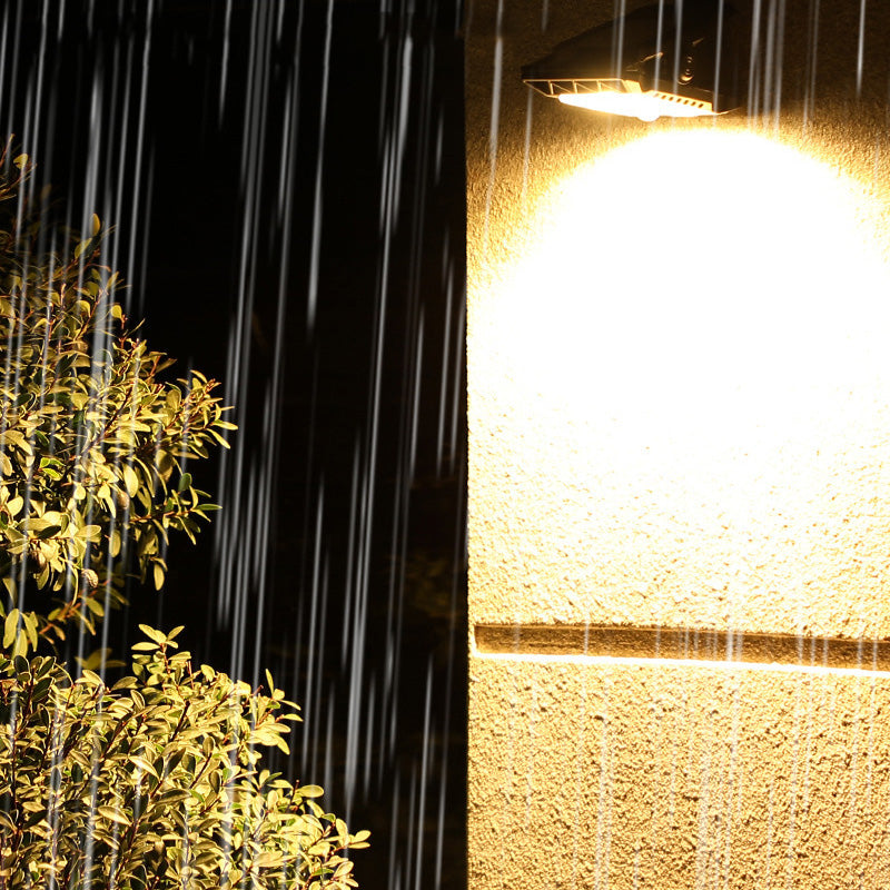 Outdoor solar lamp with motion sensor