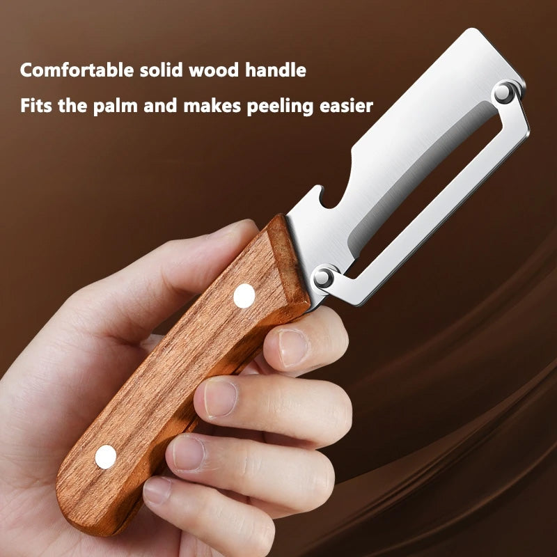 Multifunctional vegetable peeler for the kitchen