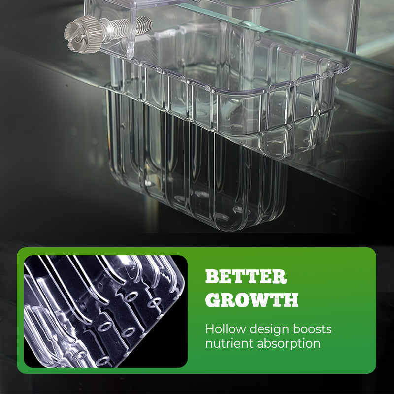 Hanging aquarium plant holder