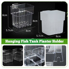 Hanging aquarium plant holder