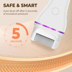 2-step wireless electric callus remover with 2 interchangeable heads