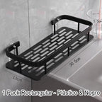 Corner shower shelf without drilling with hooks