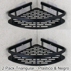 Corner shower shelf without drilling with hooks