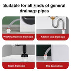 Odor-blocking artifact for drainage pipes