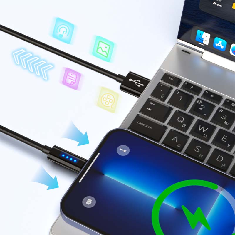 Automatic rejection Charging cable for Fast charging