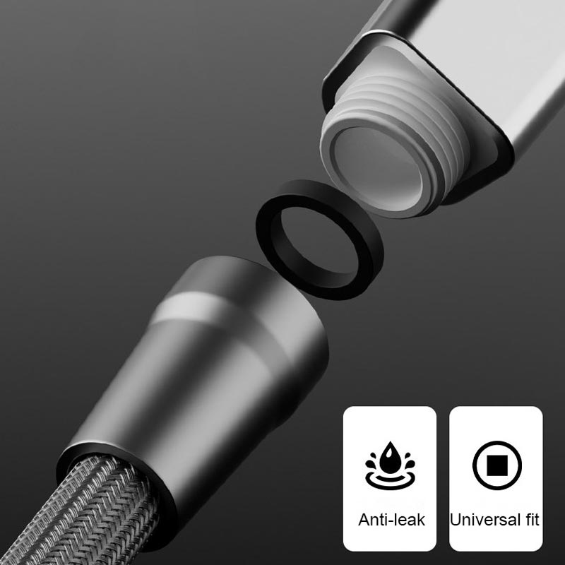 Upgraded explosion-proof braided shower hose – leak-proof