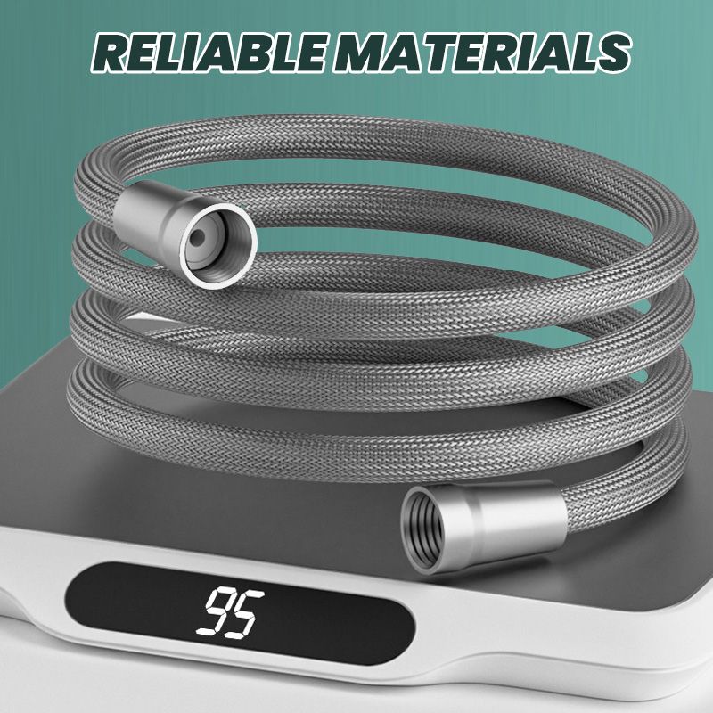 Upgraded explosion-proof braided shower hose – leak-proof