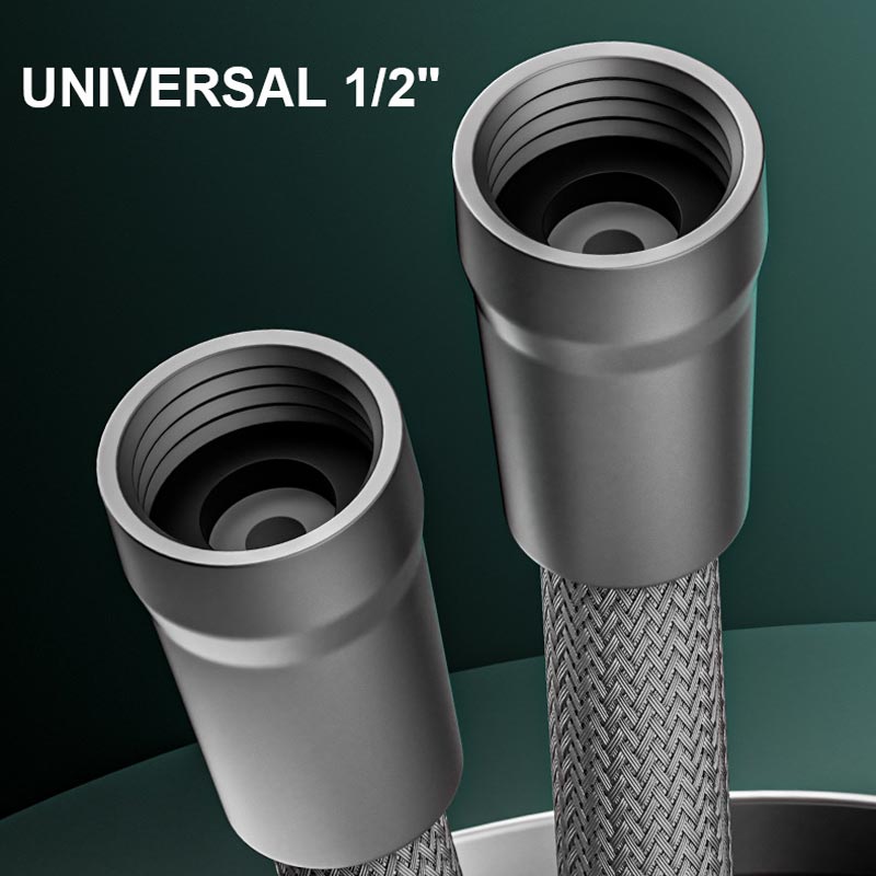 Upgraded explosion-proof braided shower hose – leak-proof