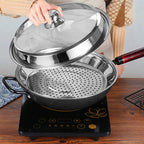 Versatile steamer insert in stainless steel for pot