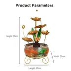 Luxurious creative lotus fish bowl decoration
