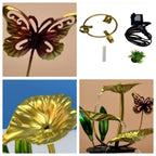 Luxurious creative lotus fish bowl decoration