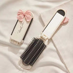 Portable mini air cushion comb with removable mirror