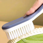 Multifunctional shoe brush with long handle