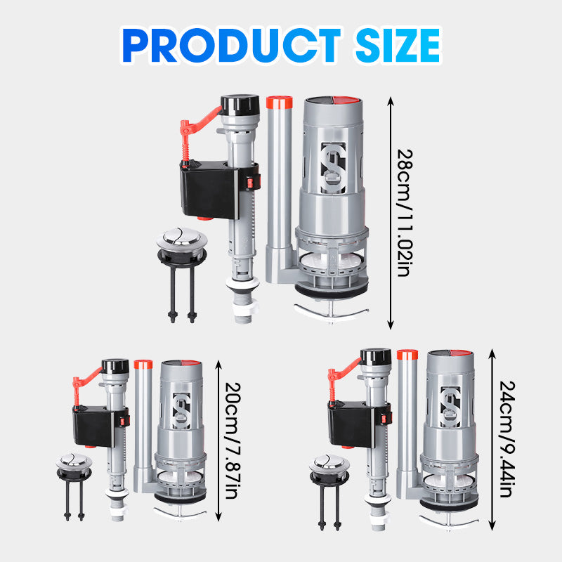 Leak-proof accessory set for toilet tank