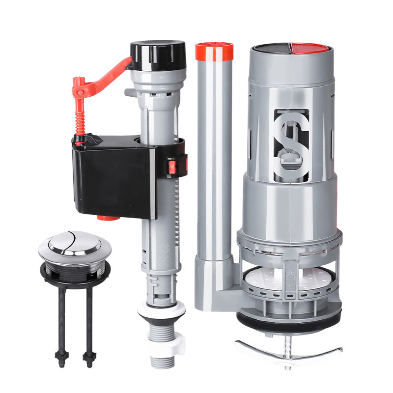 Leak-proof accessory set for toilet tank