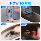 Leak-proof accessory set for toilet tank