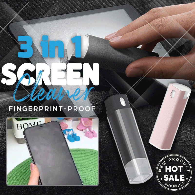 3-in-1 fingerprint-safe screen cleaner