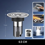 Round expanded floor drain for bathroom