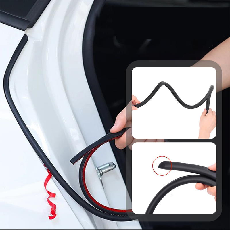 Soundproof sealing strips for B- and C-pillars in cars (especially for Volkswagen)