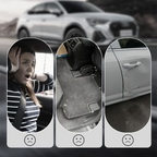Soundproof sealing strips for B- and C-pillars in cars (especially for Volkswagen)