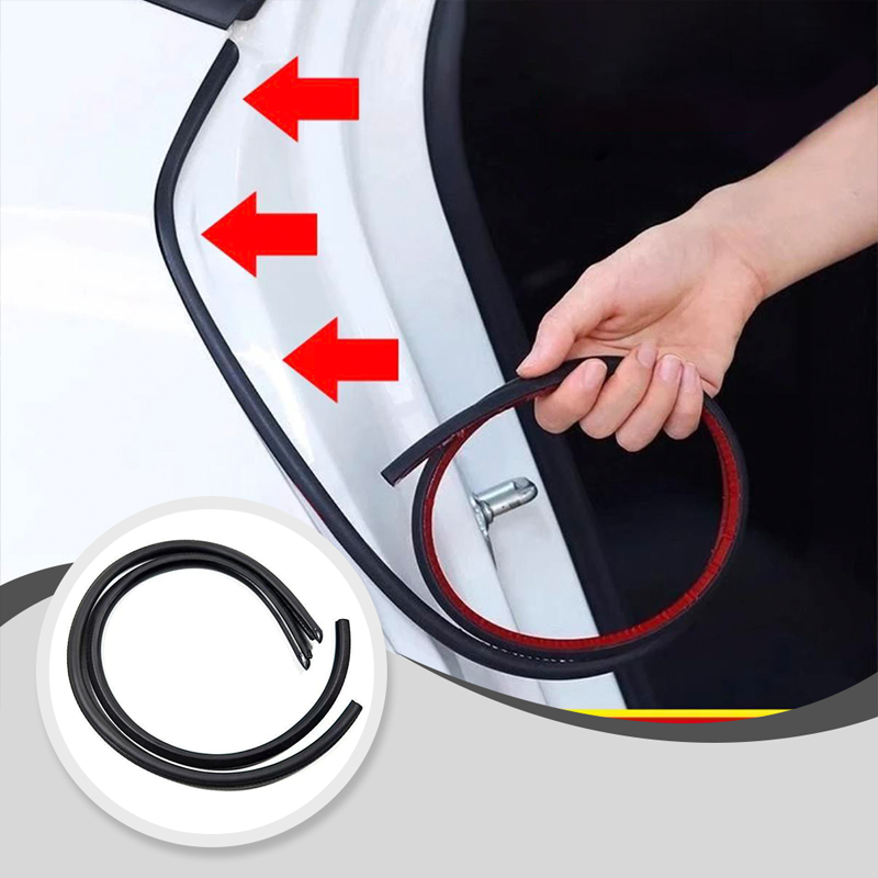 Soundproof sealing strips for B- and C-pillars in cars (especially for Volkswagen)