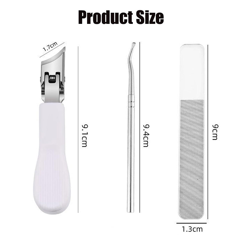 Set with 3 angled nail clippers in the shape of an eagle claw