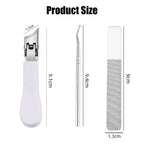 Set with 3 angled nail clippers in the shape of an eagle claw