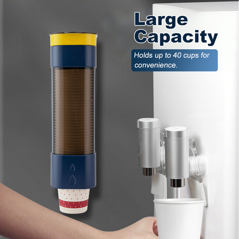 Wall-mounted dispenser holder for disposable cups