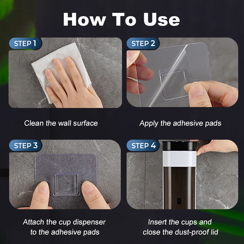 Wall-mounted dispenser holder for disposable cups