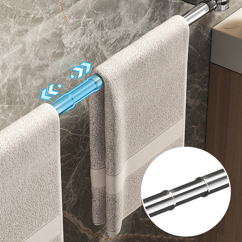 Adjustable towel holder with suction cup