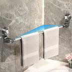 Adjustable towel holder with suction cup