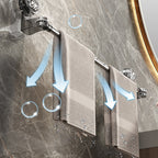 Adjustable towel holder with suction cup