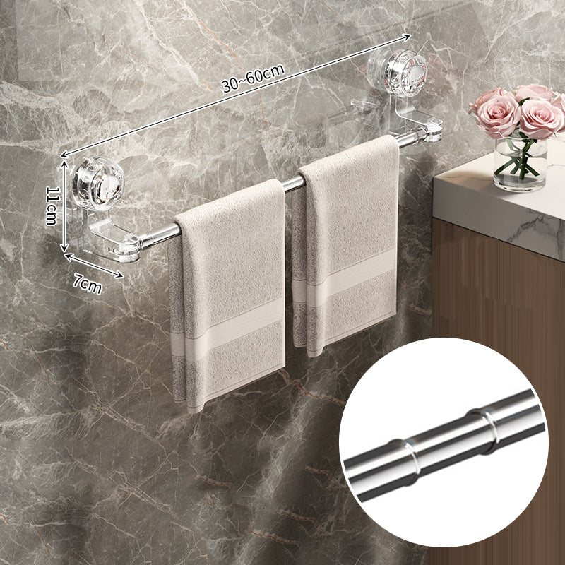 Adjustable towel holder with suction cup